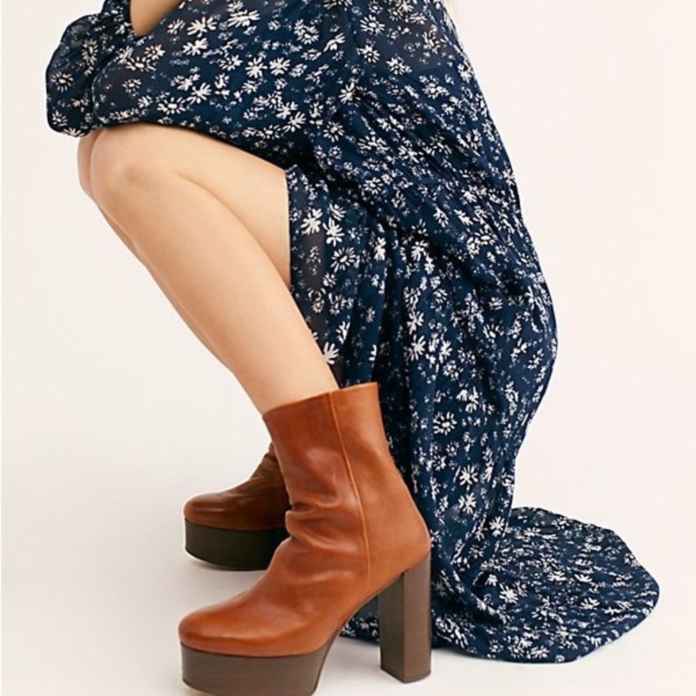 Free People Friday Night  Platform Ankle Boots